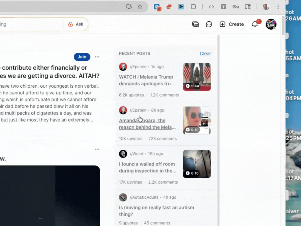 Chrome extensions menu showing how to pin LINA
